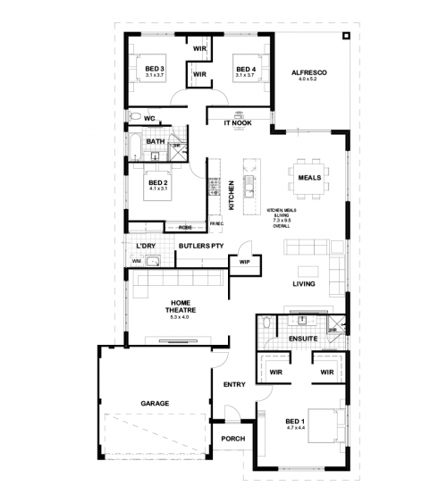 Floorplan for Lot 353 , Midvale