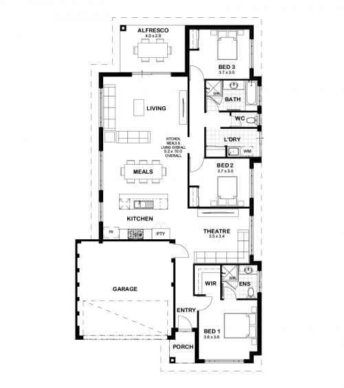 Floorplan for Lot 3597 , Lakelands