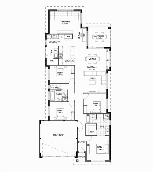 Floorplan for Lot 1380 Borealis Street, Jindalee